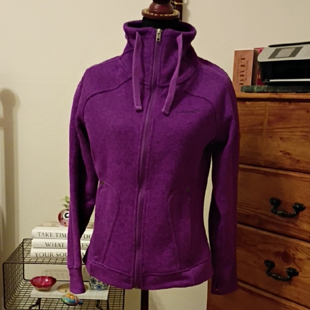 Avalanche Women's Purple  Sweater Jacket. Beautiful. Like New. Great Fit And Sof